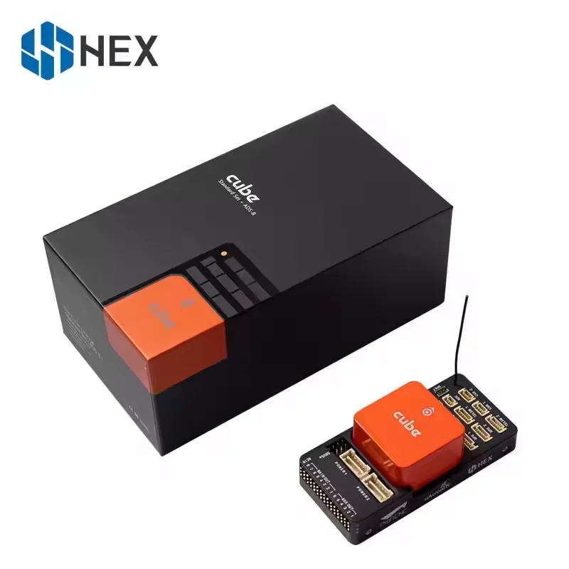 HEX Pixhawk Cube Orange Standard Here 3 GNSS M8p W/ ADS-B Carrier Board Support S. Bus CPPM DSM SPK