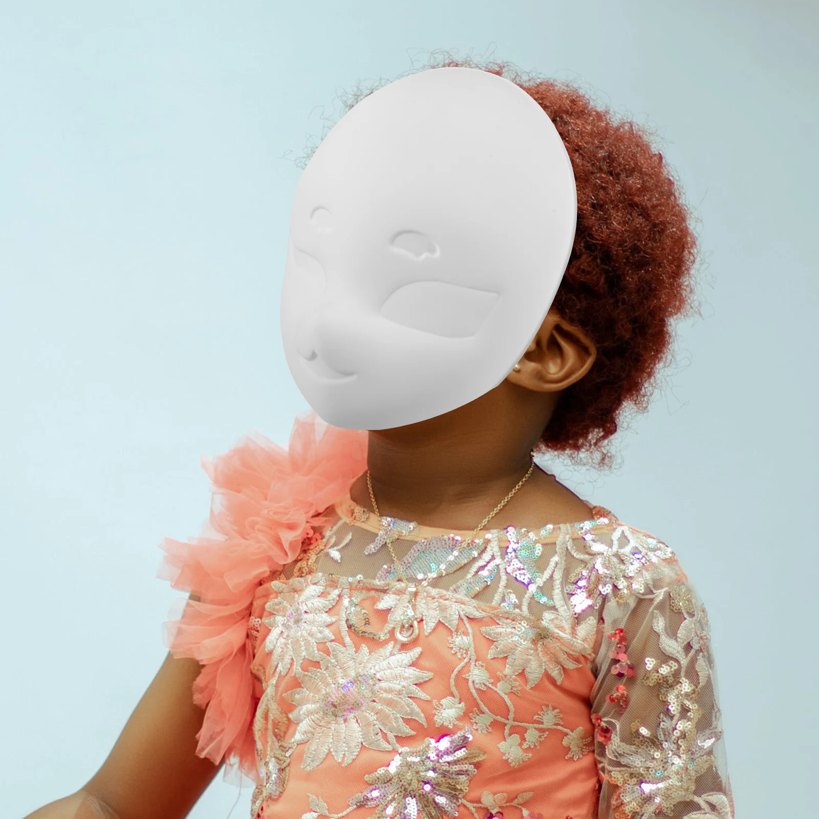 

Blank Fox Shaped PVC Mask DIY Paintable Masquerade Mask Lightweight for Halloween Cosplay Party Paintable PVC Masks