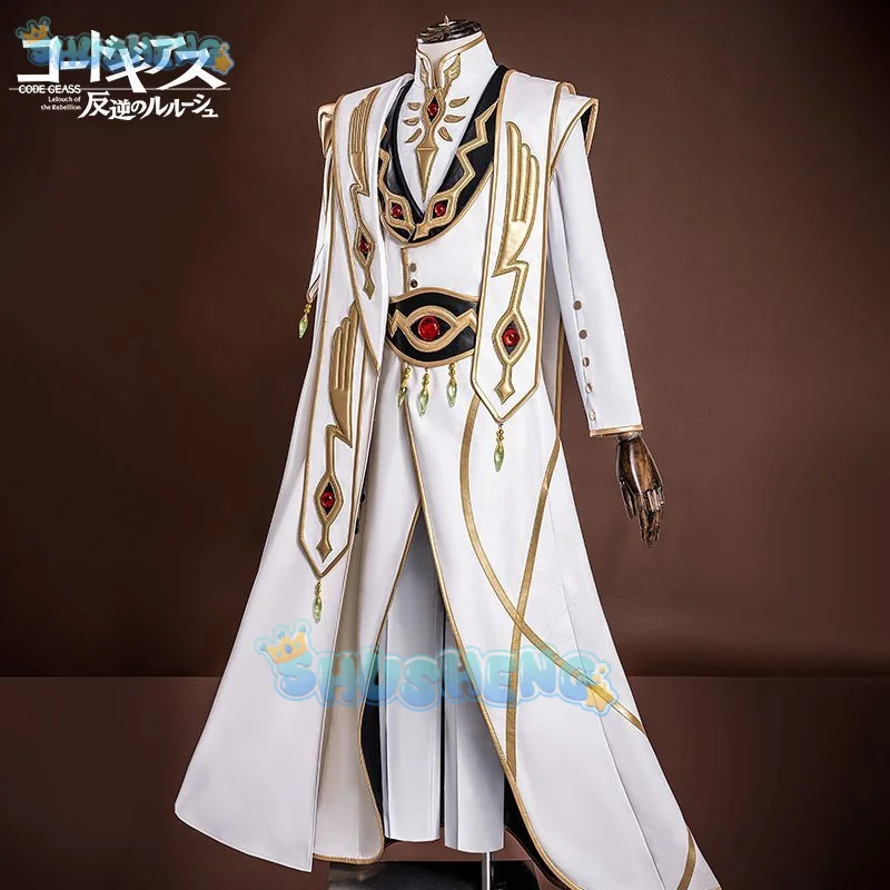 Anime Code Geass Lelouch Lamperou Cosplay Costume for Emperor Uniform Queen's Men Halloween Full Set Anime Clothes XS-XXL