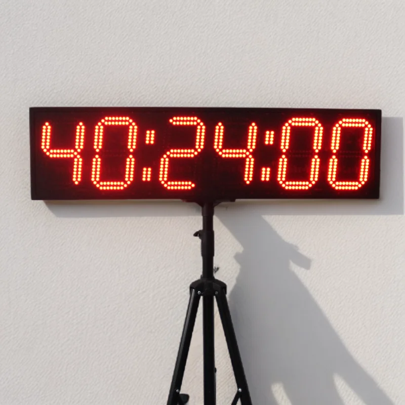 

CHEETIE CP30 Large 9 Inch Outdoor Red LED Mobile Marathon Race Countdown Count up Clock with Stand