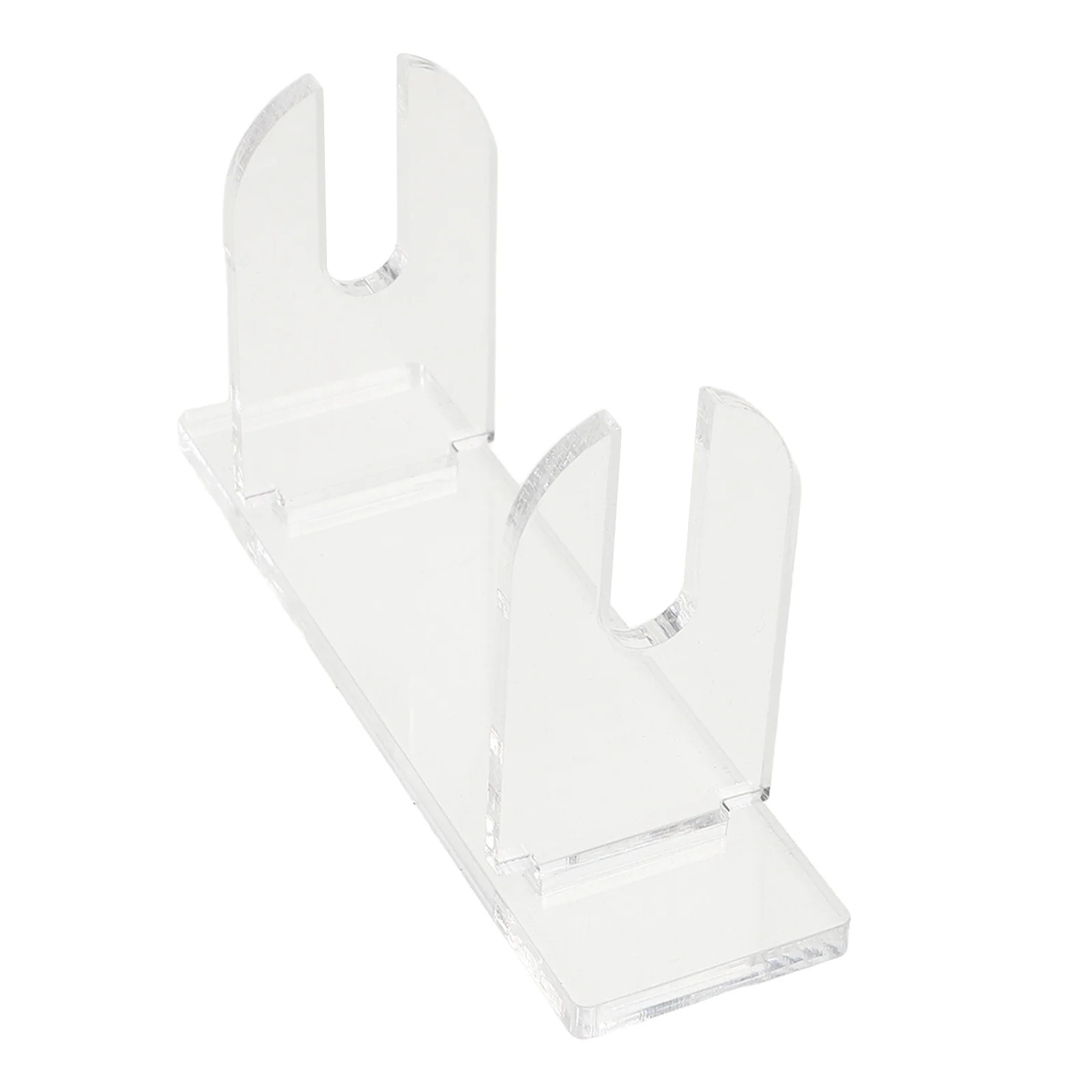 

2pcs Acrylic Fan Display Stand Minimalist Design For Foldable Hand Fans Portable Lightweight Holder Home Office Decor