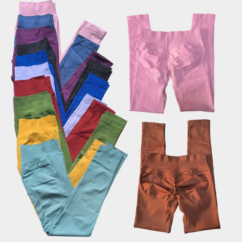 

Popular Sportswear Seamless Leggings Yoga Leggings Fitness Pants Butt Lifting Tights Tummy Control Squat Proof Workout Leggings