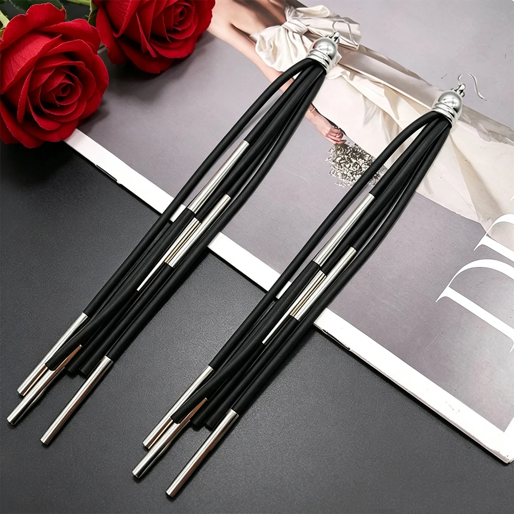 UKEBAY Boho Drop Earrings Rubber Jewelry Handmade Tassel Statement Jewelry Party Festival Fashion Accessories Daily Wear Earring