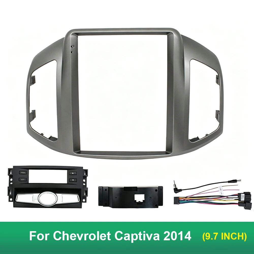 9.7 Inch Car Radio Fascia Frame For Chevrolet Captiva 2014 Retain Original A/C Android Stereo Dashboard Trim Kit