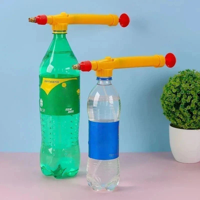 New Universal Manual Bottle Sprayer Nozzle Adjustable Bottle Pressure Spray Nozzle Mist Spray Head For Garden Watering Cleaning