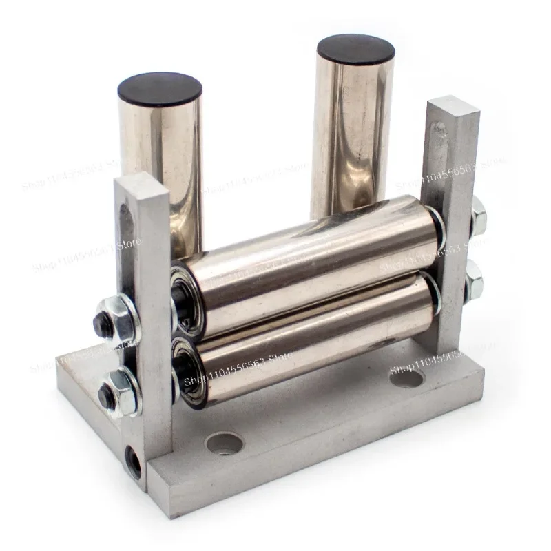 

Anti-wear guiding devices for wires and cables - four-wheel rope/ cable guide wheels