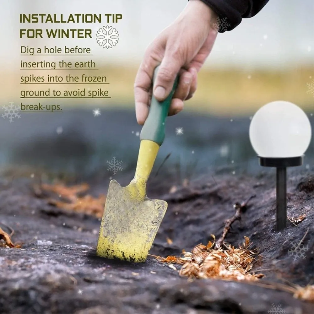 

4pcs Smart Solar Powered LED Outdoor Ground Light Waterproof LED Bulb Light Solar Garden Light LED Path Light Driveway
