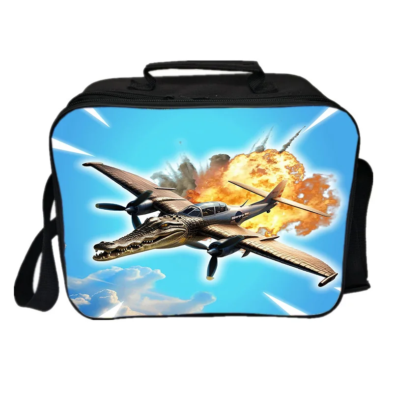 

Mochila итальянский пакет для обеда Brainrot, детская забавная игра, Bombombini Guzini, сумка для пикника, детская повседневная портативная сумка, нейлоновая изоляционная сумка