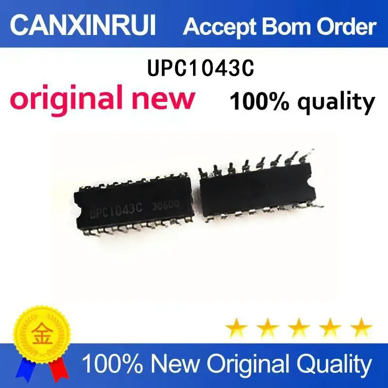 

(5-100 Pieces) Brand new original UPC 1043C dual in-line DIP-16 spot chip IC