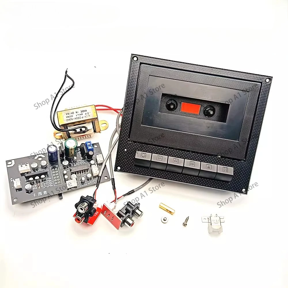 TA7668 Stereo Tape Recorder Head Front Amplification Board DIY Kit, Card Base Recorder