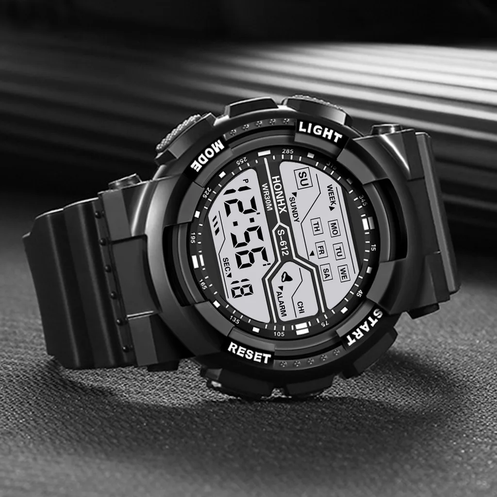 Classic Sports Watch for Men Multifunction Outdoor Electronic Watch Kids Student Military LED Digital Wristwatches Men's Clock