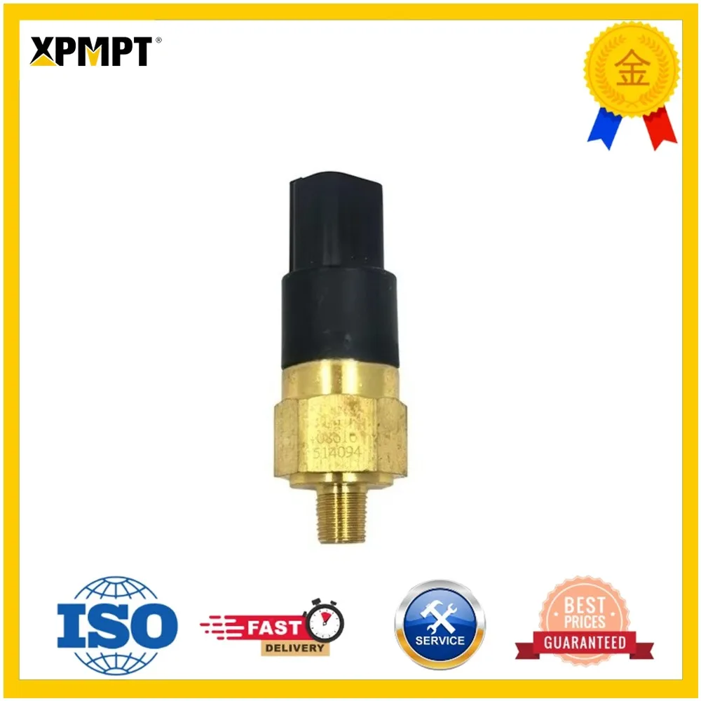 Excavator Accessories Construction Machinery Parts 514094 Oil Pressure Sensor Switch (0.7BAR) for LiuGong