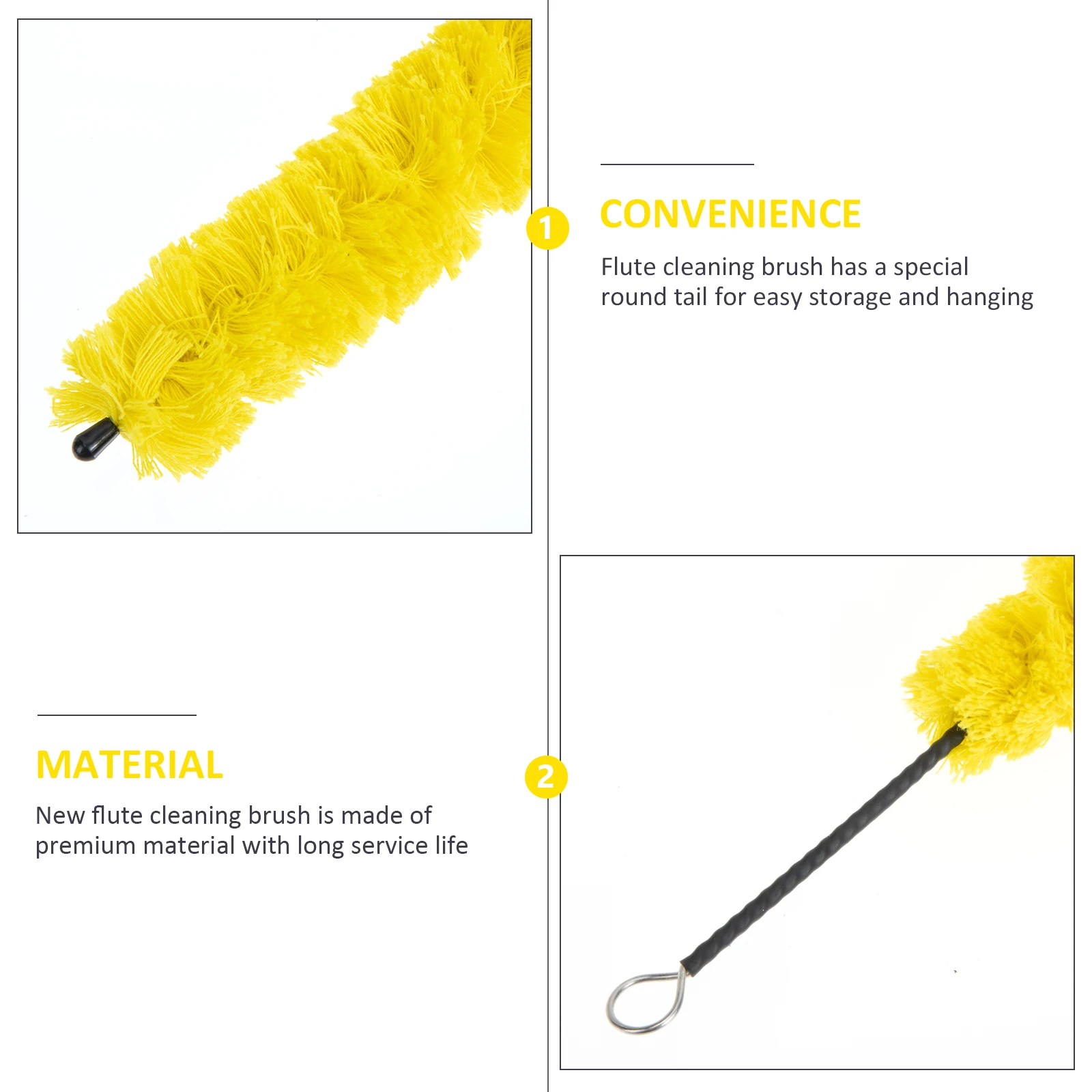 

Flute Cleaning Brush Supply for inside Tool Long Useful Piccolo Accessory