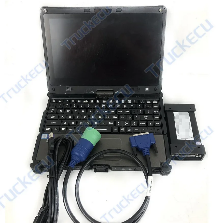 

getac laptop +EST DPA5 V9.9 Heavy Duty Truck Scanner Code Reader Full System Diagnostic Tool Trailer Bus Wheel Loader Excavator