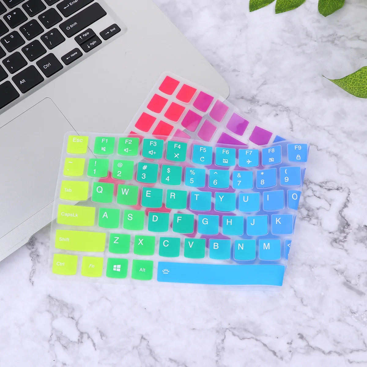 156 Inches Keyboard Protector Silicone Keyboard Protective Cover Compatible for Laptop R720 (Rainbow)