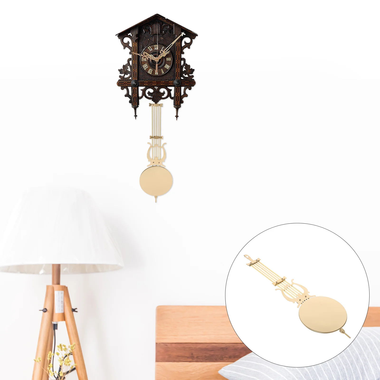 

Vintage Style Metal Pendulum Clock Accessory for Grandfather Mantel Floor Clocks Home Hotel Decoration Pendulum Replacement