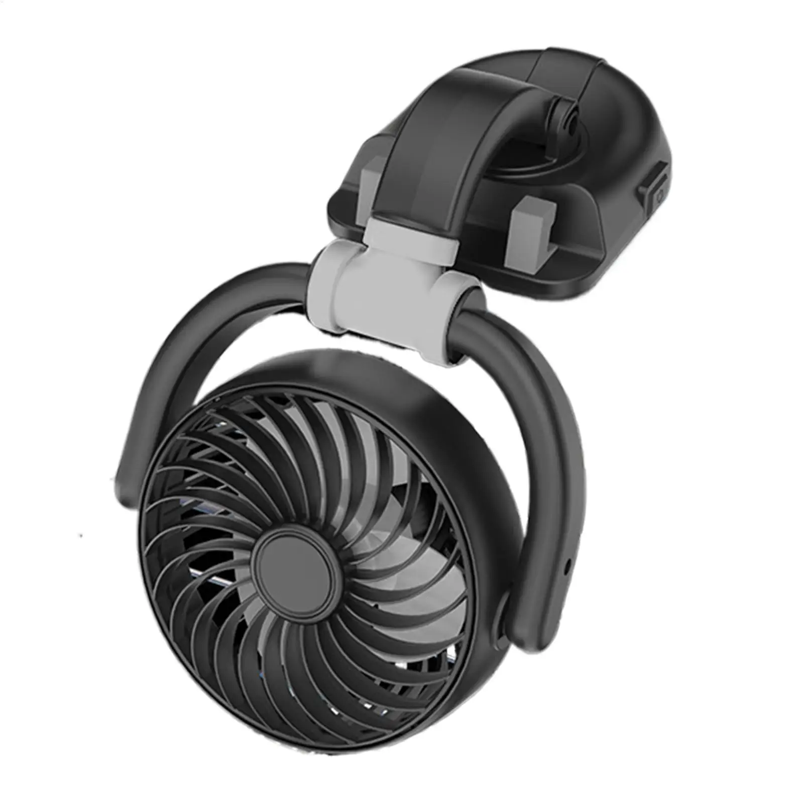 Fan For Car 160 Rotation Portable Personal Desk Fan For Drivers Travelers Trucks Sedans RVs Travel Camping Home Study Bedroom