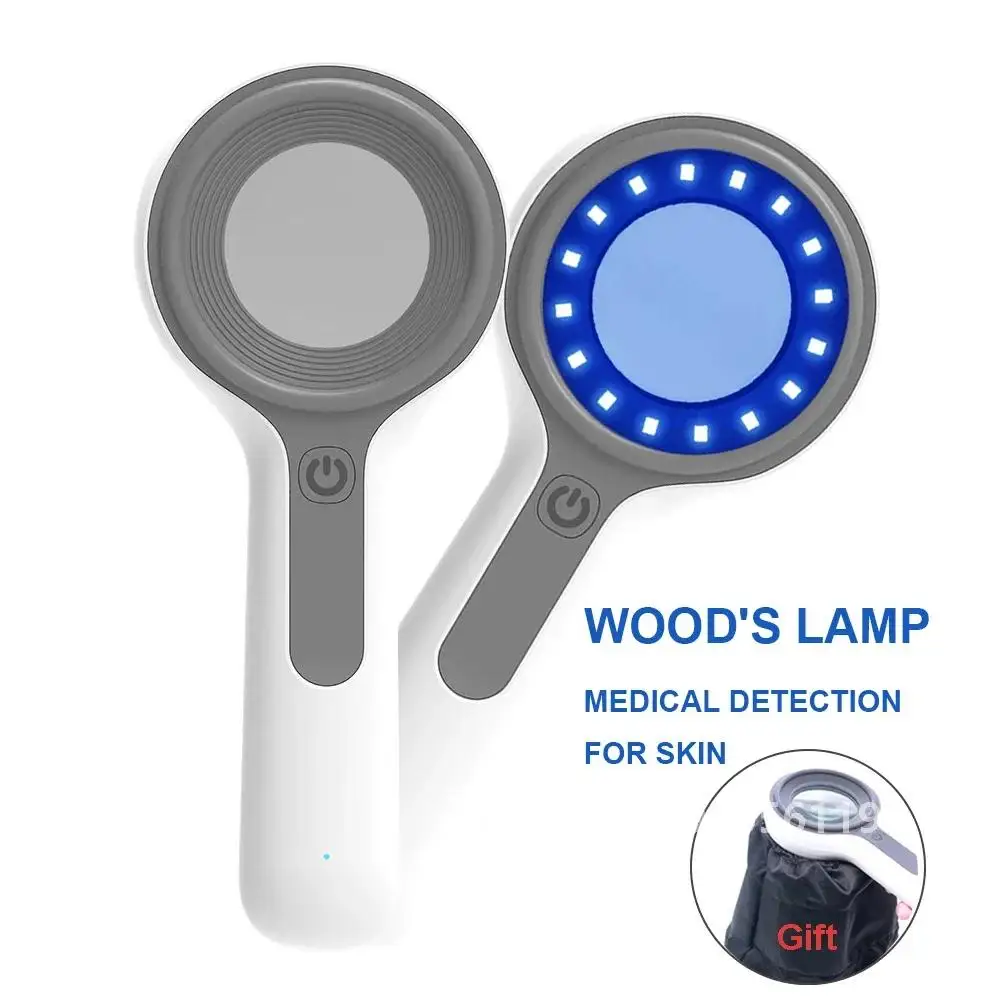 Woods Lamp Skin Analyzer For Skin UV Magnifying For Beauty Facial Testing Wood Lamp Light Skin Analysis Detection Personal Care