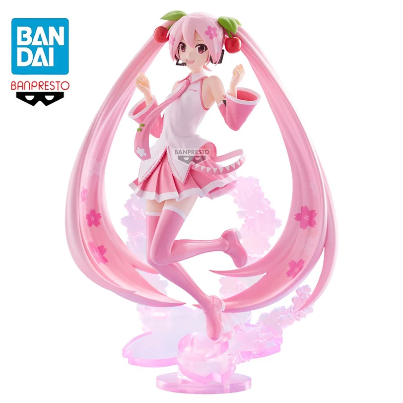 En stock BANPRESTO Hatsune Miku BANPRESTO EVOLVE Sakura Miku PVC 22CM Figurines d'action Anime Modèle de collection Jouet