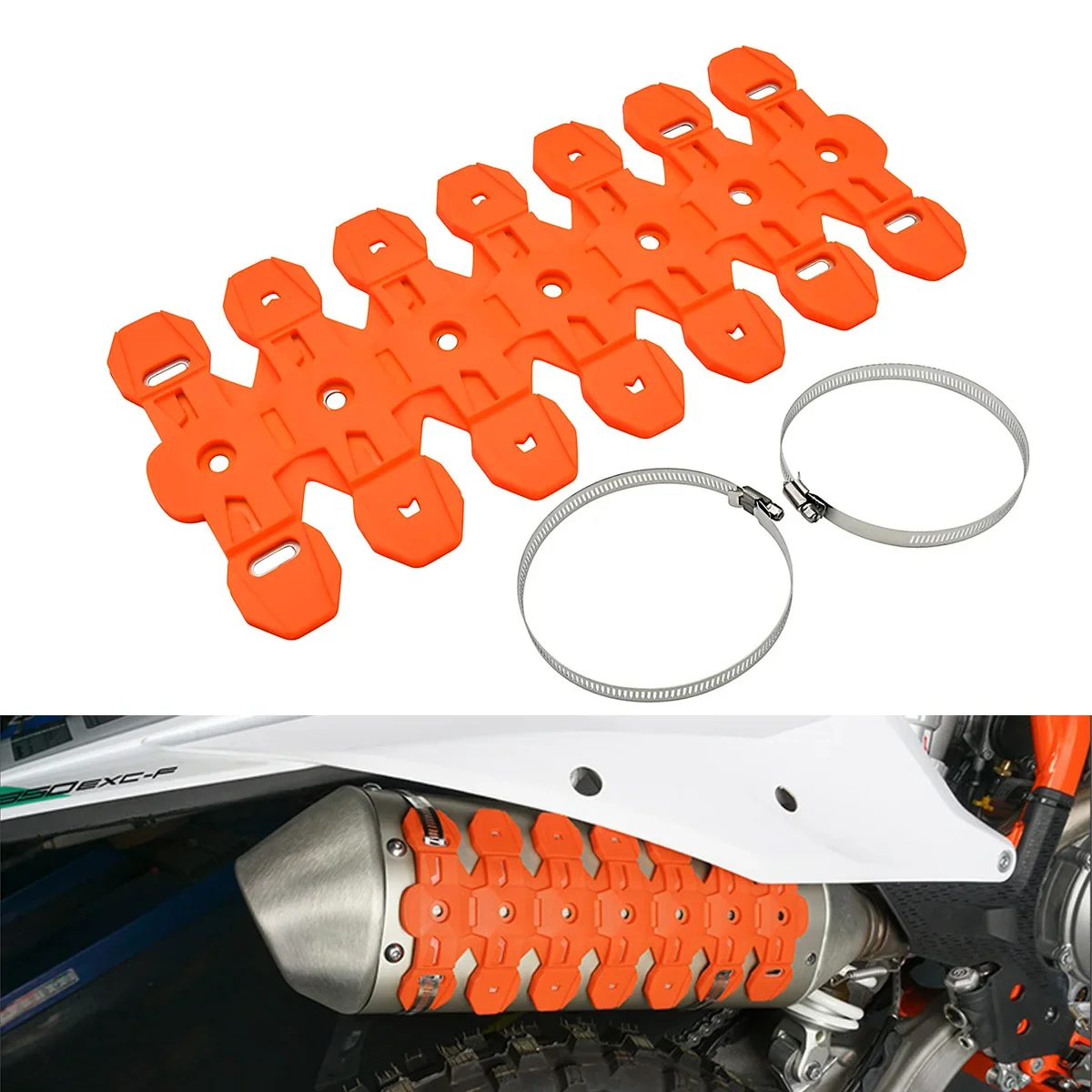

Защита выхлопной трубы мотоцикла глушитель Защитная крышка для KTM EXC EXCF SX SXF XC XCW XCF XCWF Tpi 125 200 250 350 400 450 500