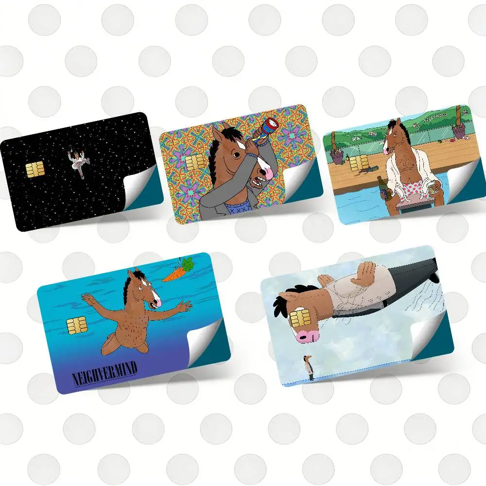 BoJack H-Horseman Credit Card Skin Sticker Cover Decal Wrap Debit Card Stickers Durable Removable