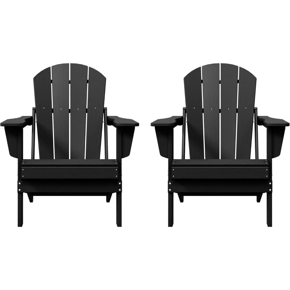 

Westin Outdoors Laguna WO Home Furniture Adirondack Chair 2 PCS Set Outdoor Folding Patio Chair for Bon Fire Pit Garden Lawn Bac