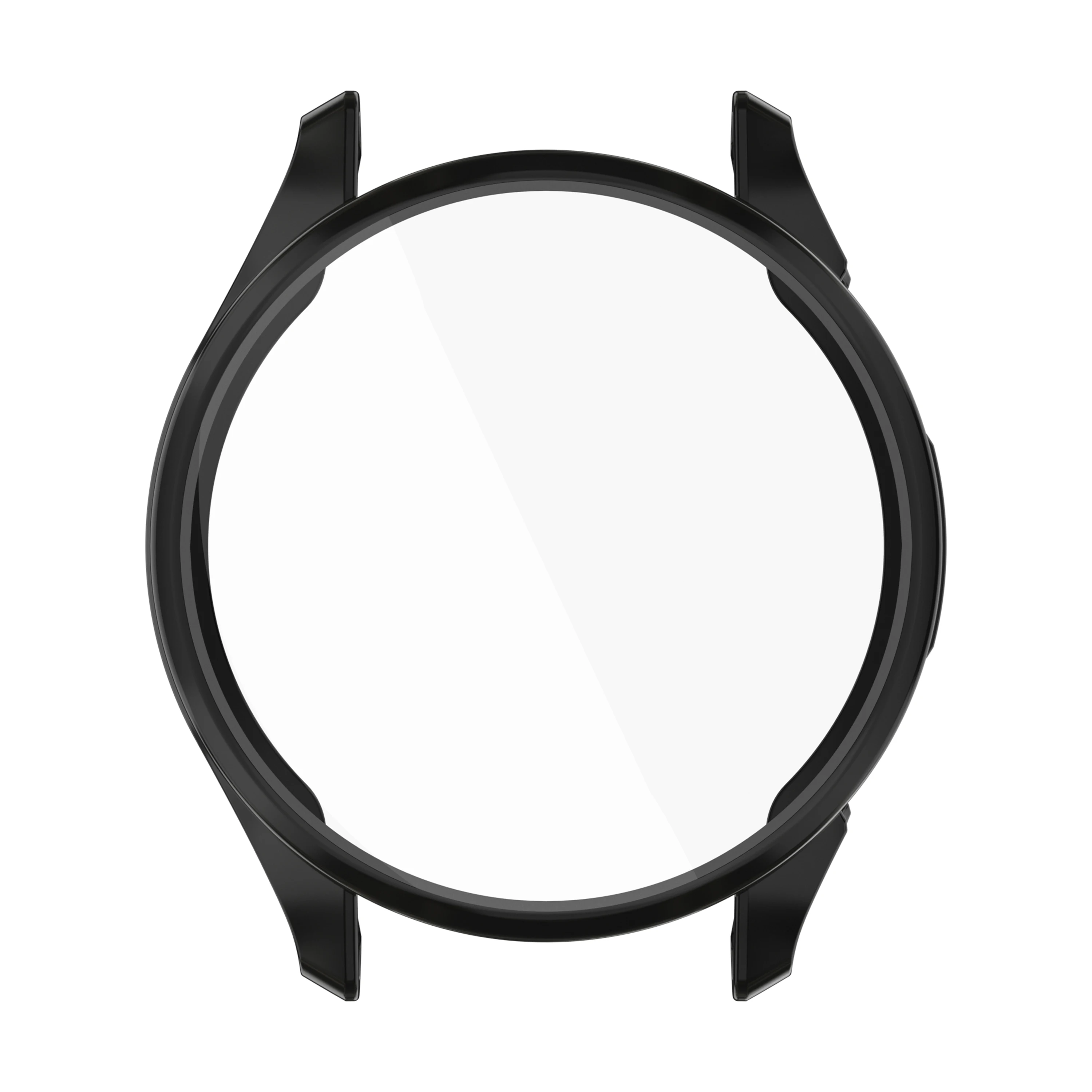 For Garmin Approach S50 Watch Case Electroplating Full Wrapped TPU Cover - Black