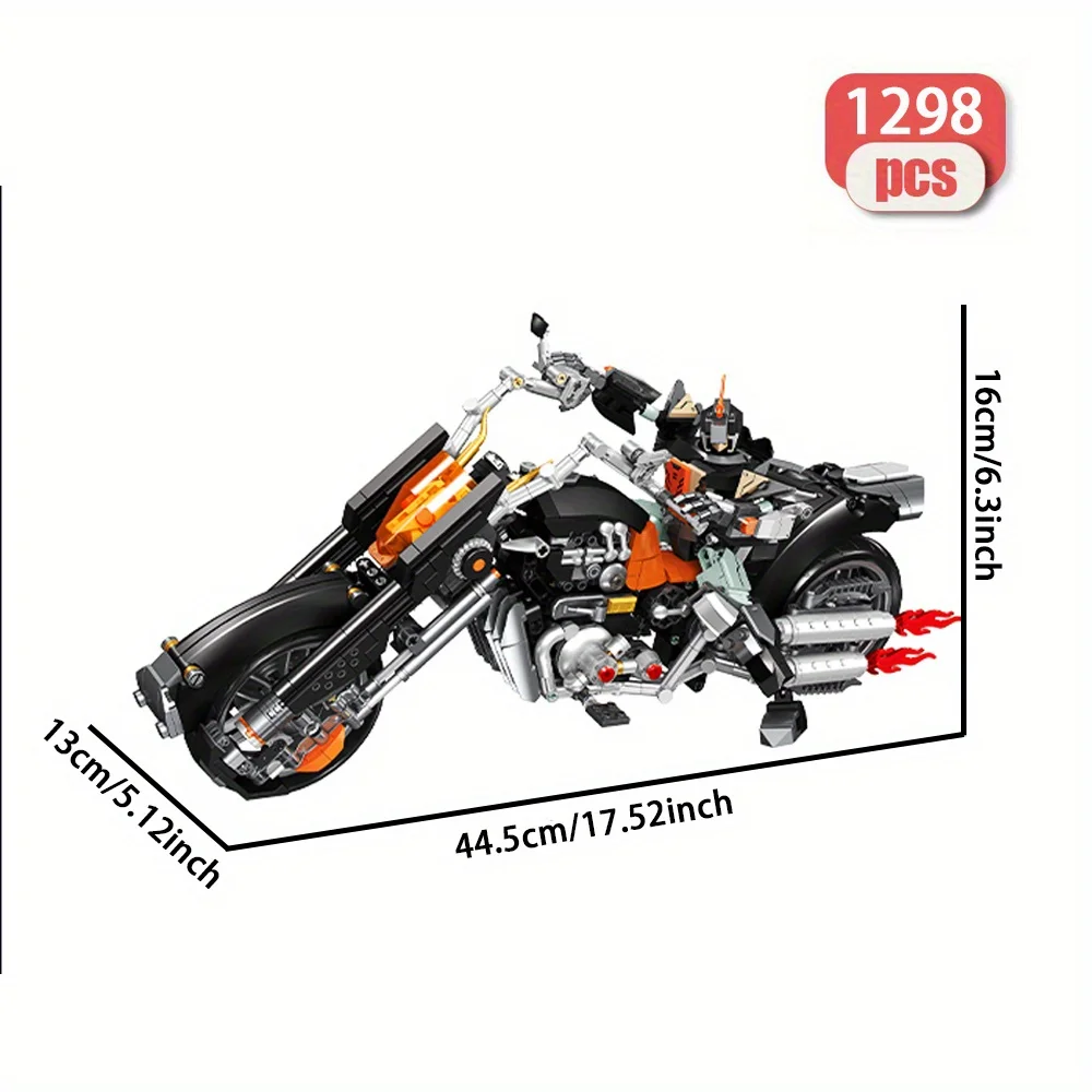 Diy mecha robô modelo tijolos presente de construção moc motocicleta bloco conjunto duas formas legal olhar brinquedo para crianças adultos