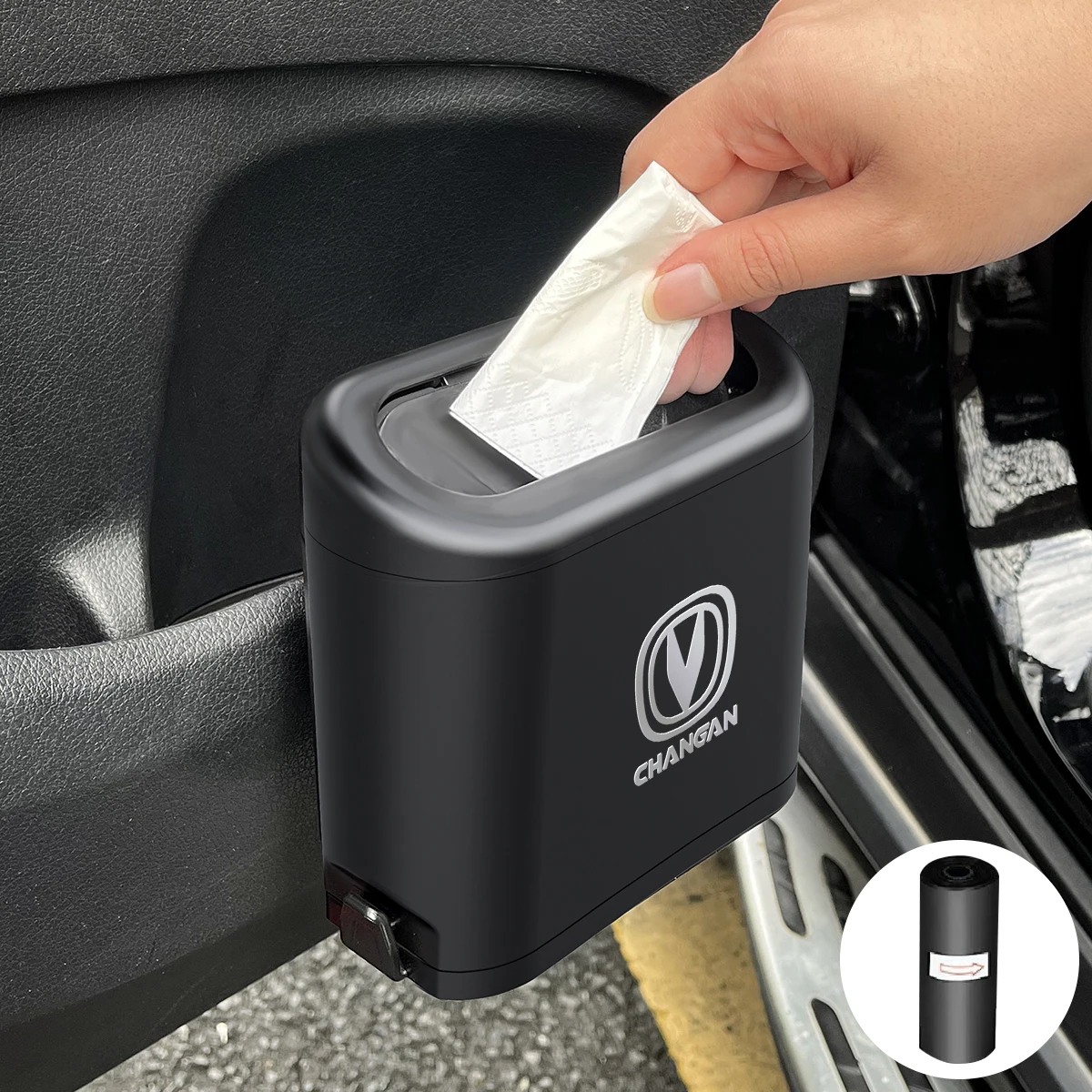 New Portable Car Hidden Dust Box Plastic Garbage Bin For Changan CS55 CS75 CS35 CS95 Accessories