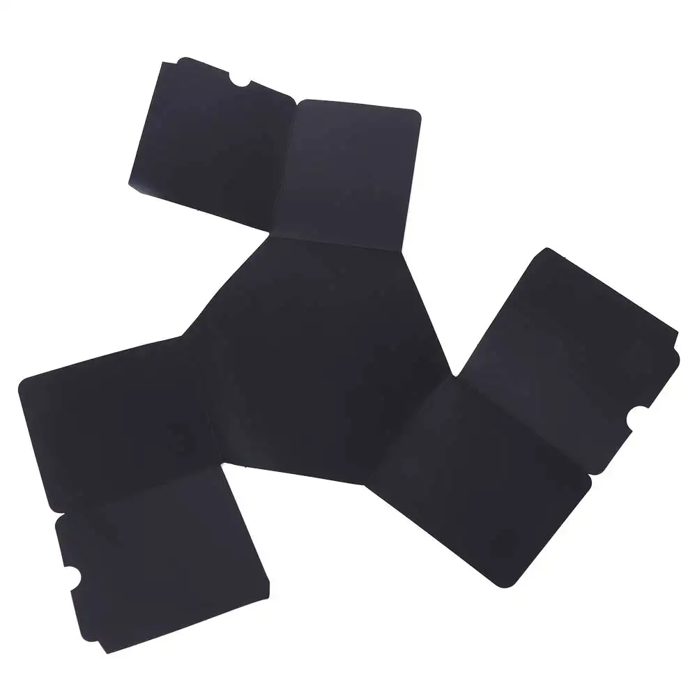 Paper Explosion Photo Album Gift Box Self-adhesion Black Multi-layer Hexagonal Explosion Box Scrapbook Handmade