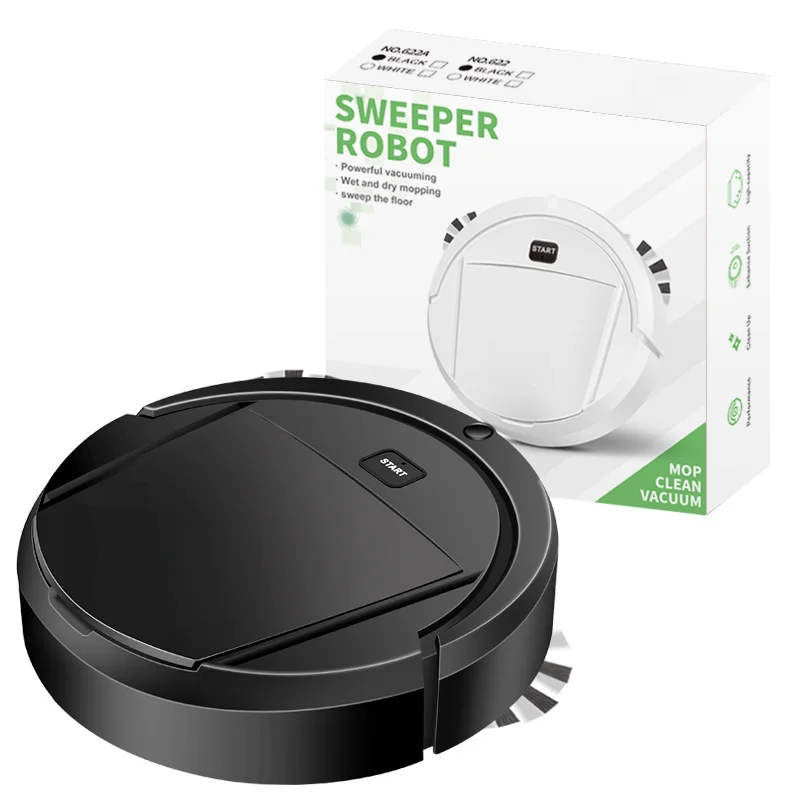 22.5cm Robot Vacuum Cleaner with Integrated Mopping Function and Efficient Suction for Pet Hair and Dust Removal