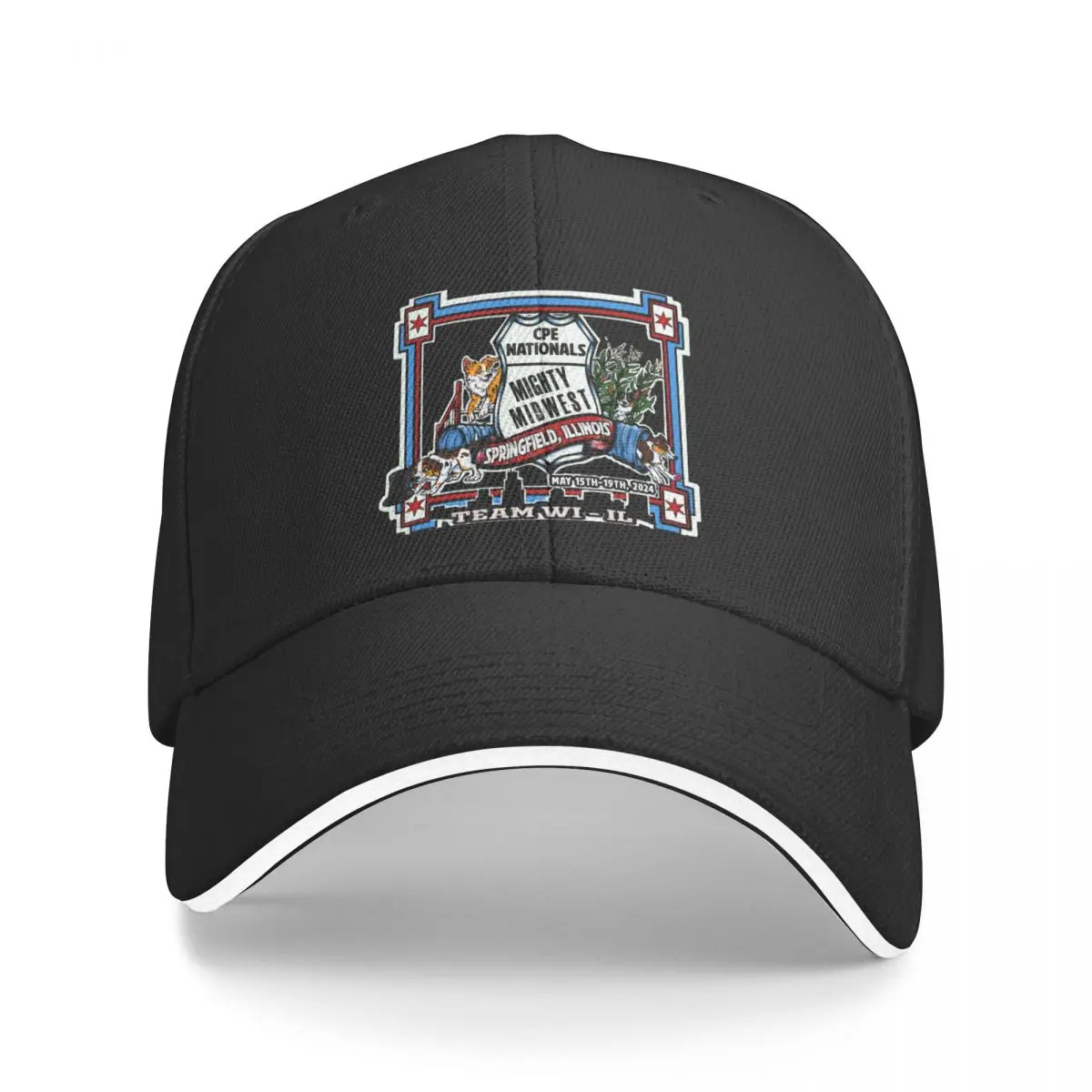 

Mighty Midwest 2024 team design Baseball Cap Beach Outing Anime Men Caps Women's