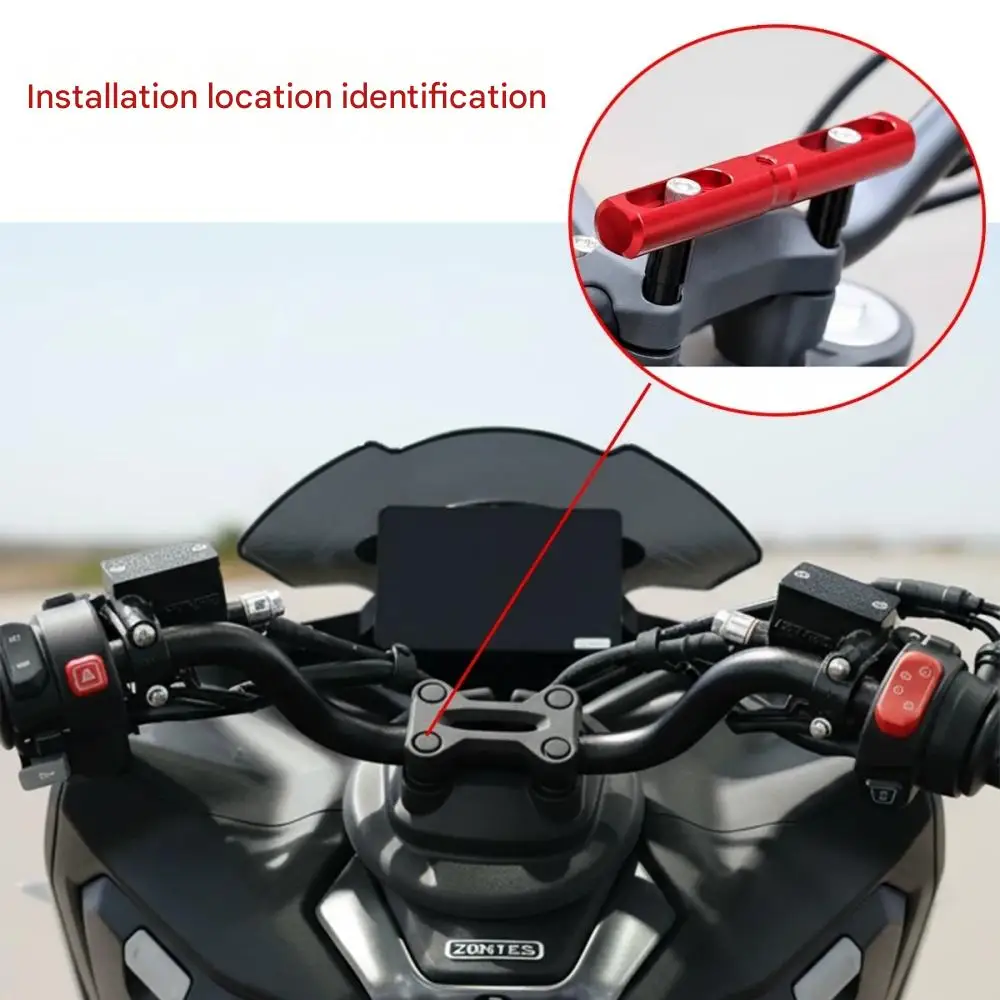 Compatible with ZONTES 125X150X mobile phone navigation extension bracket, 125V/150V dashcam retrofit extension crossbar.