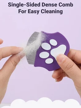 Curved Pet Flea Grooming Comb 1