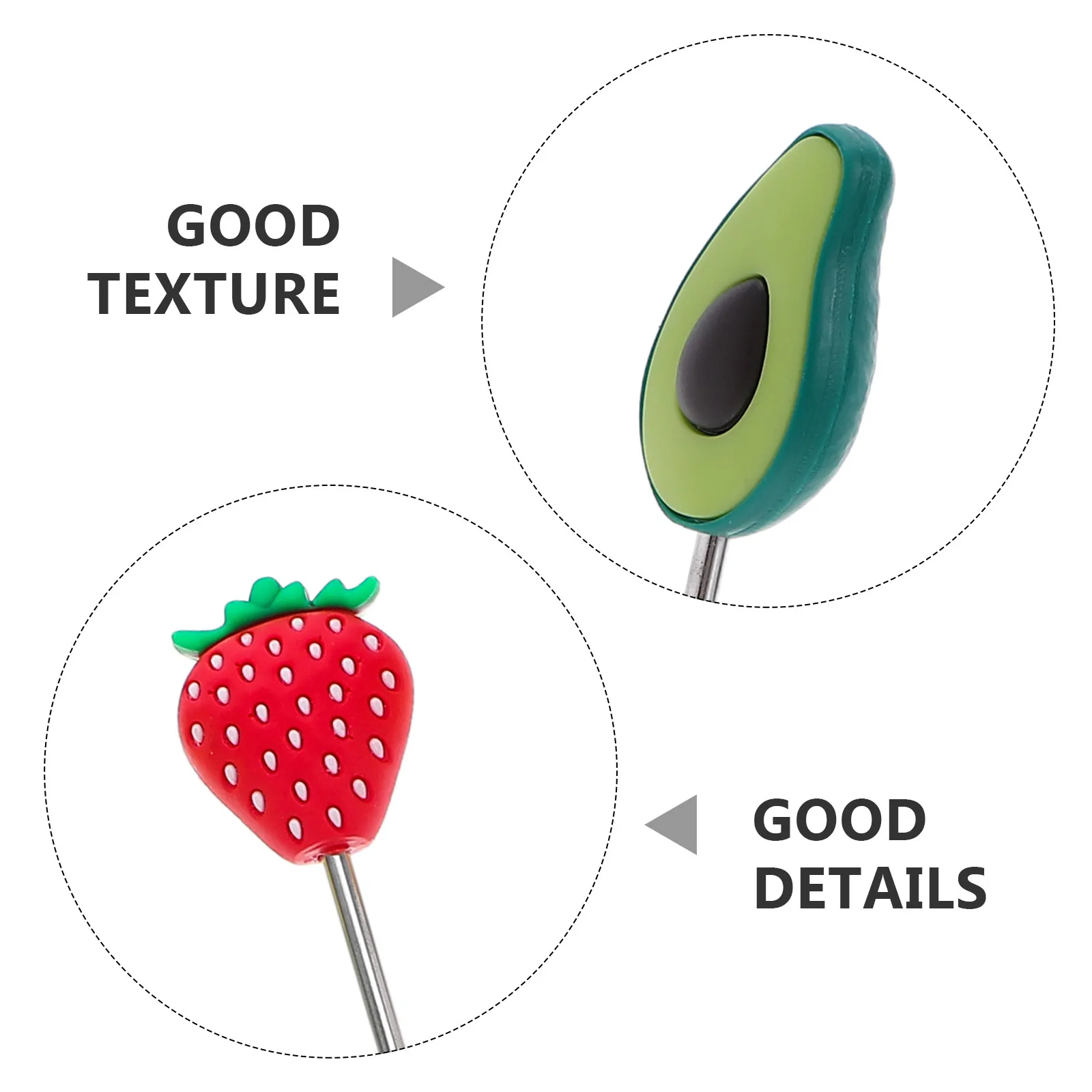 6Pcs Stainless Steel Fruit Design Coffee Stir Sticks Reusable Swizzle Sticks Cocktail Bar Drink Stirrer Coffee Mixing Tools