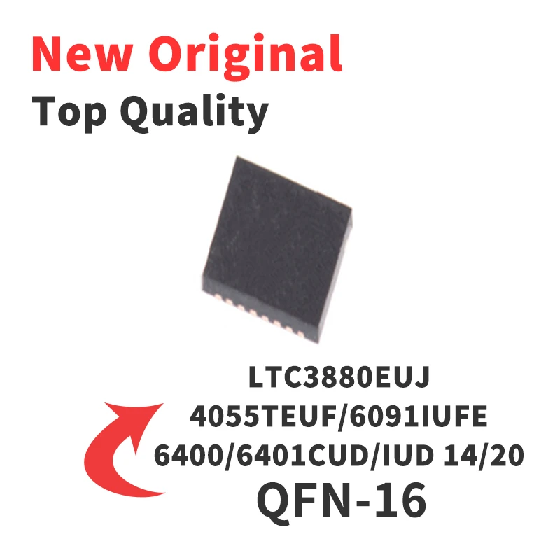 (1 Piece) LTC6401CUD-14 LTC6091IUFE LTC4055EUF LTC3880EUJ LTC6401CUD-20 QFN-16 LCCZ LCDB 6091 4055 LTC3880UJ Original New Chip