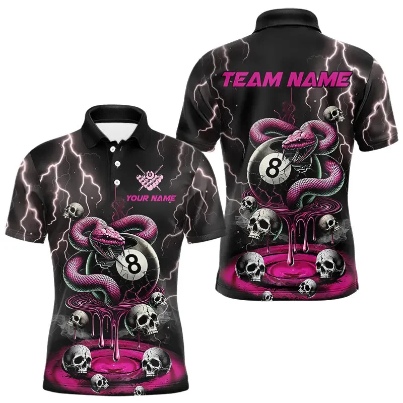 Vintage Short Sleeve Men's Polo Shirts Aniamls 3d Print Lapel Billiards Man Top High Quality Oversized Male Shirt Casual Clothes