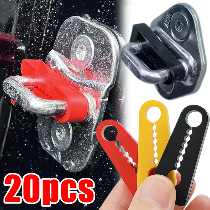 Soft Silicone Auto Door Lock Damper Buffer Pad Shock Absorber Anti Noise Soundproof Gasket Protection Sticker Accessories Kit