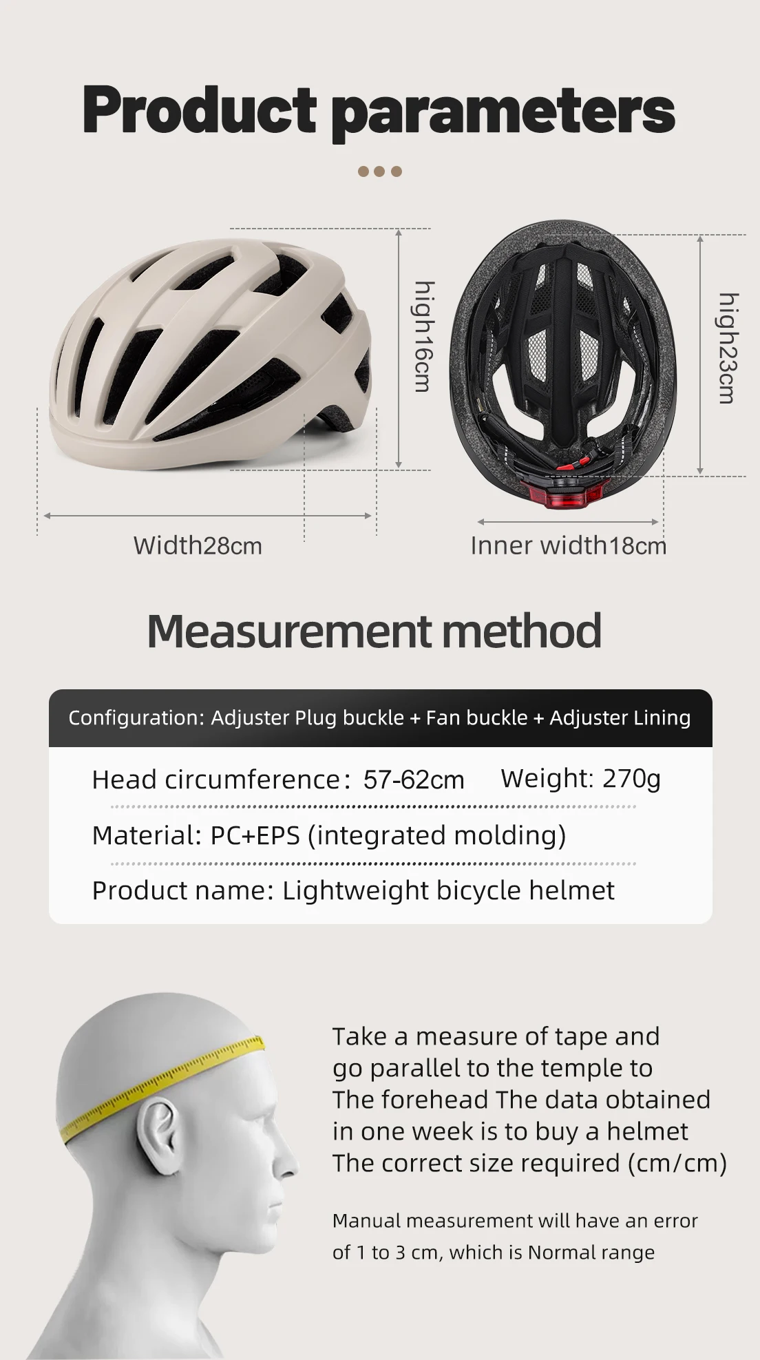 Eastinear Hochwertiger Fahrradhelm, ultraleicht, atmungsaktiv, für Herren und Damen, für Straßen- und Bergfahrten, Sicherheitsausrüstung für den Außenbereich – Detail 2