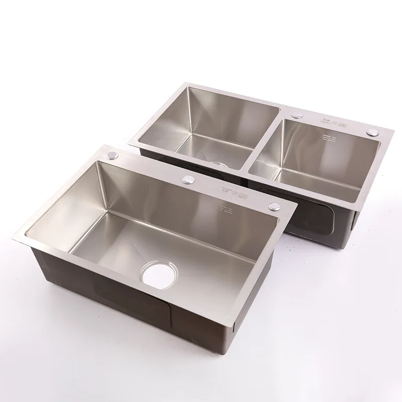 304 stainless steel sink single basin double basin multi-specification fruit and vegetable poon vegetable basin