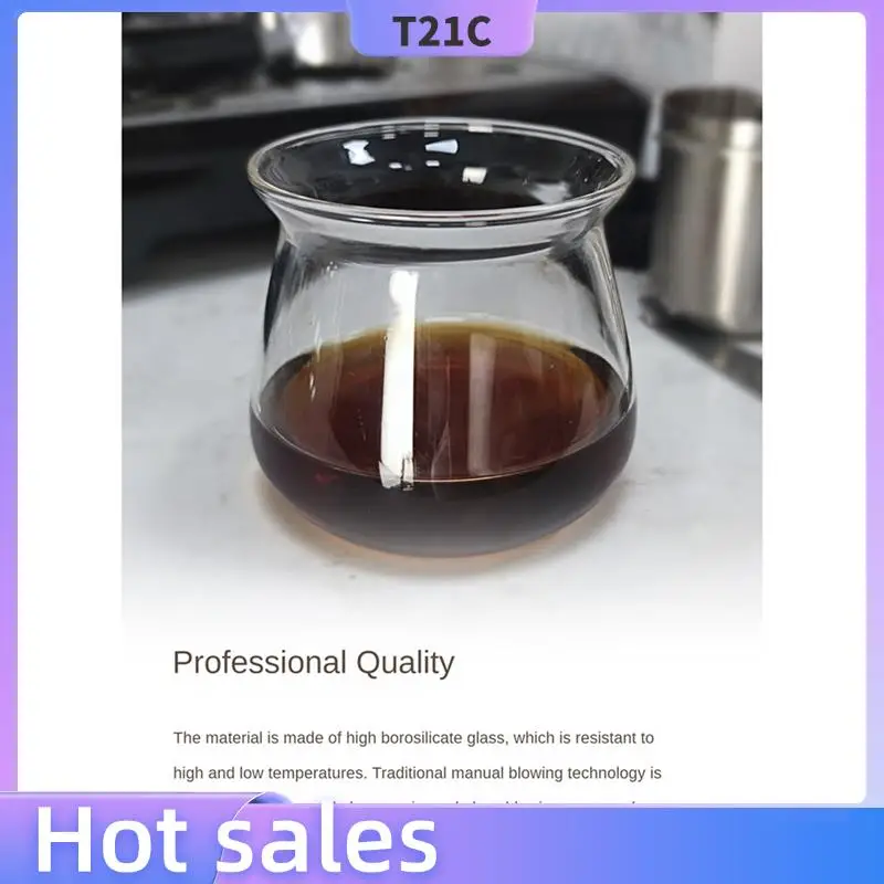 

T21C 4X Glass Coffee Mugs High Temperature Borosilicate Glass Mug Coffee Cup 275Ml Hand Brewed Coffee Mug