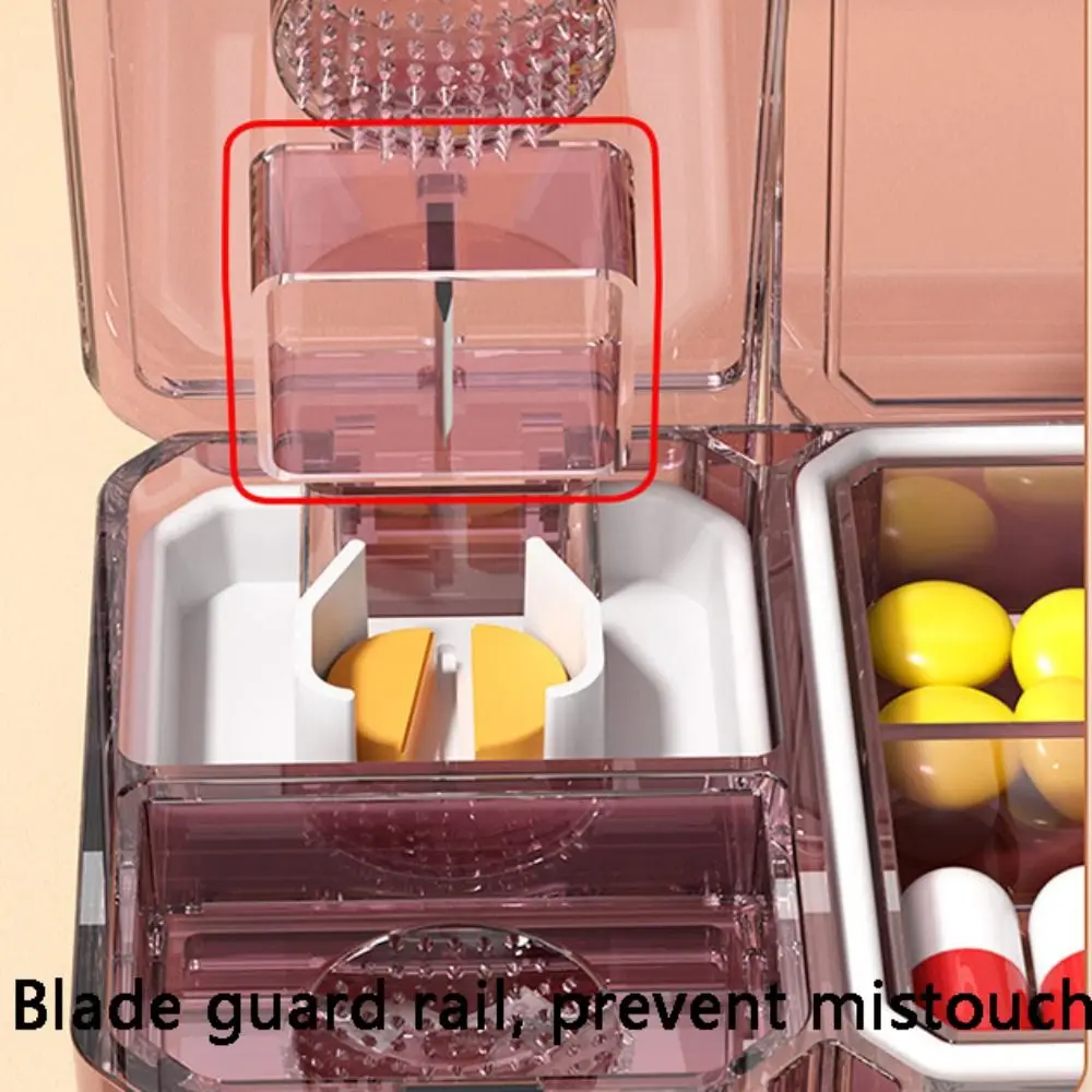 Mini Small Pill Cases Plastic Container Clear Pill Storage Box Portable Easy To Carry Vitamin Box Drug Separation