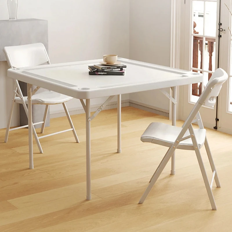 Foldable Mahjong Table Foldable Outdoor Household Hand Rubbing Card Table Small Manual Chess Table