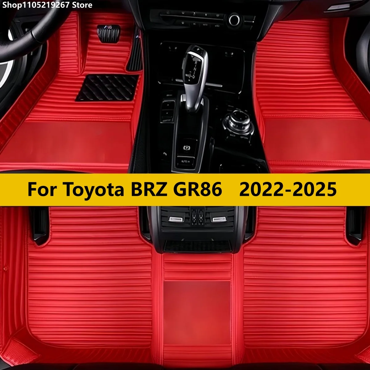 

Custom Car Floor Mats Fit For Toyota BRZ GR86 2022 2023 2024 2025 Automotive Leather Foot Carpets Pads Full Set Vehicle Matts