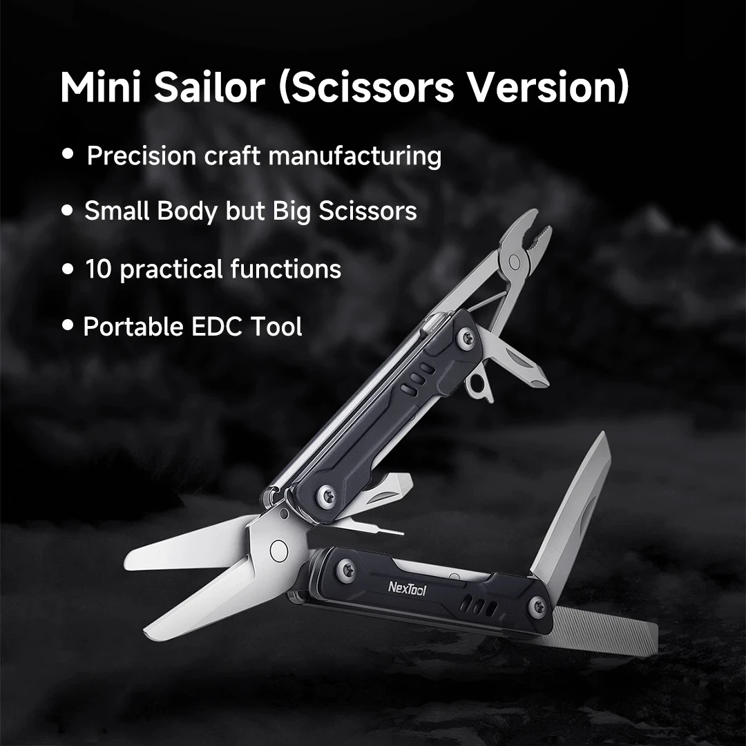 NexTool Mini Sailor 11-In-1 Multi-Function Tools 6.7cm Pocket Multitool Pliers Multi-tool Tools Retrieve Card Pin Opener Knife