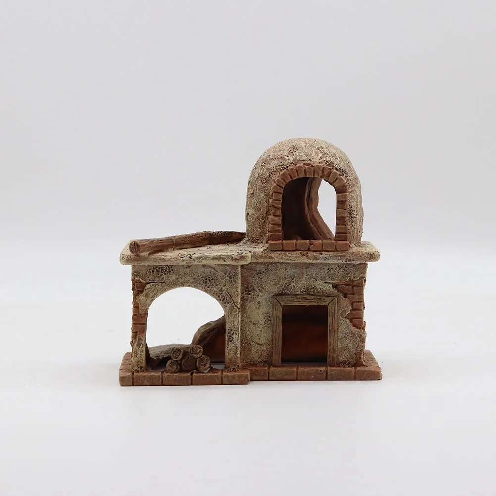 

Vintage Shaped Fish Tank Decoration Aquarium Resin Craft Home Office Decor Realistic Lifelike Adornment Hidden Craft