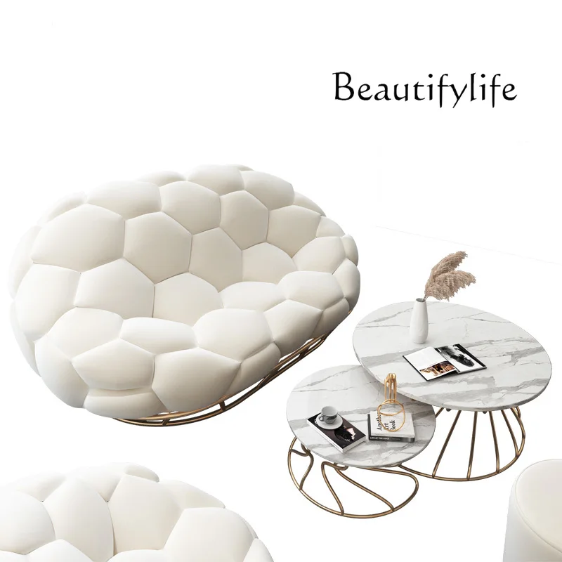 

Beauty Salon Reception Sofa Simple Modern Shop Studio Reception High-Profile Figure Manicure Clothing Store Small Sofa