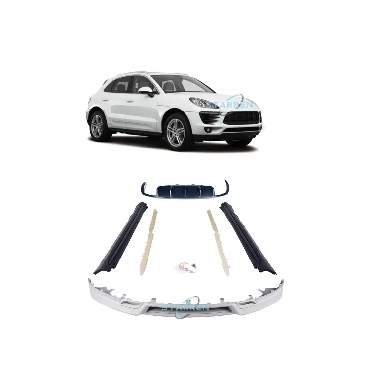 

Front Bumper Rear Body Kit TKT Style Body Kit for Macan 95b.1 2014-2017 Front Lip Bumper Side Skirts Rear Front Bumper