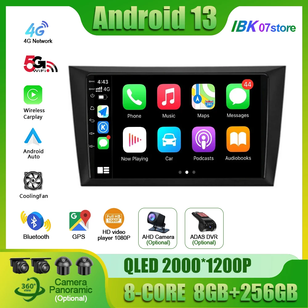 

For Volkswagen Golf 6 2008-2016 IBK Android 13 Car Multimedia Radio Intelligent GPS Wireless Apple Carplay 2 Din Screen