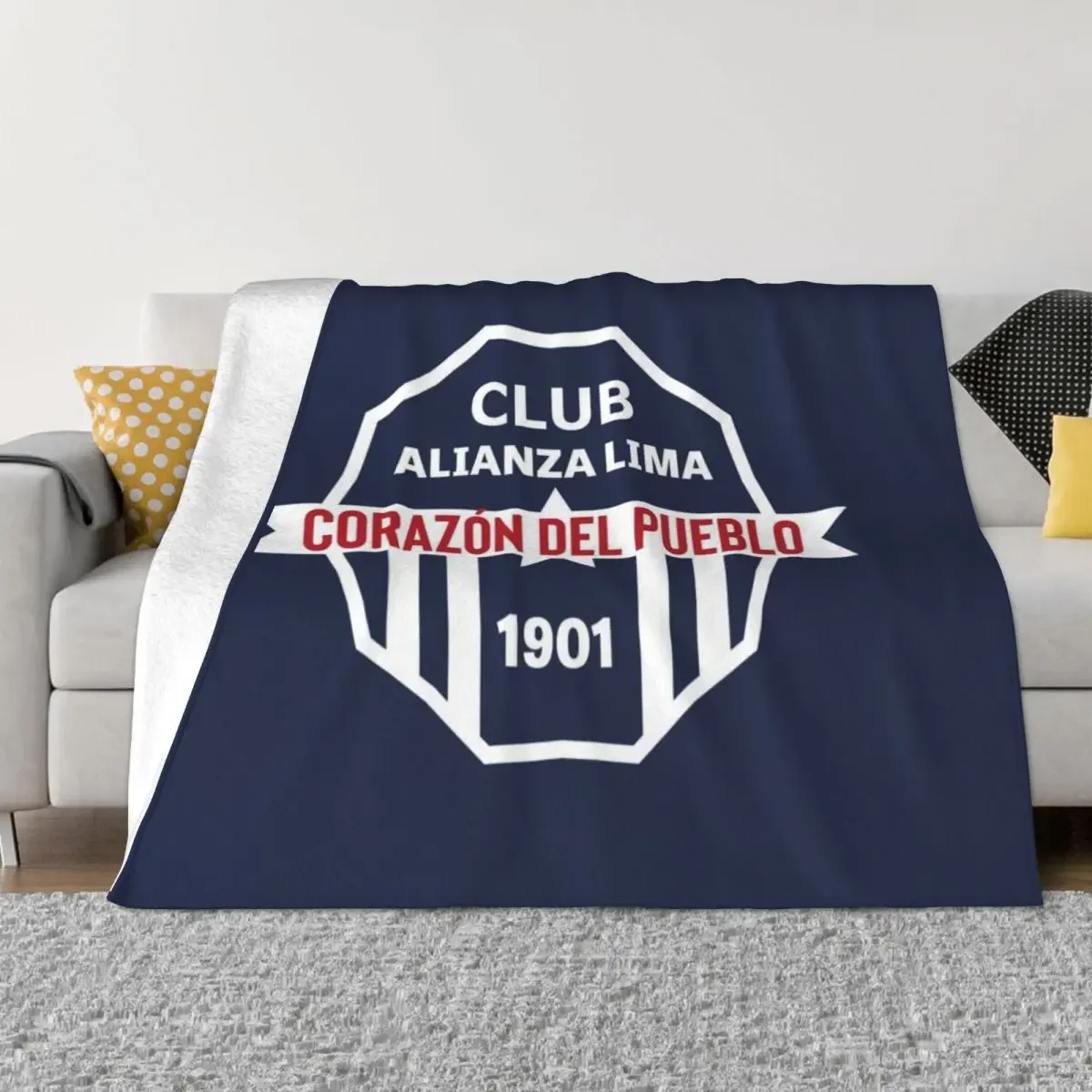 Club Alianza LIma- Peru stickers Pack Throw Blanket Luxury Thicken Blanket For Sofa Blankets For Baby funny gift